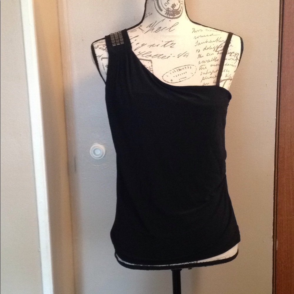 Ellen Tracy Black Dressy Top M NWT